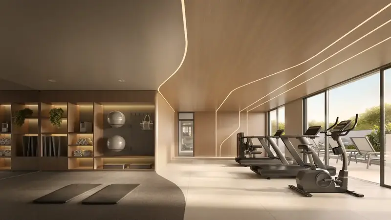 Fitness com vista para o deck, Mont'Serrat, Porto Alegre