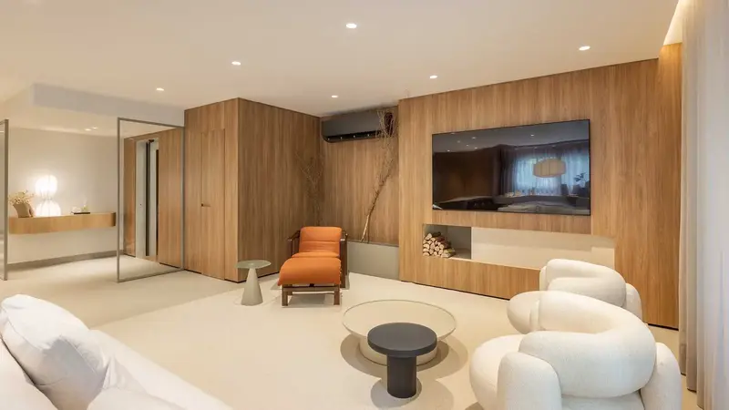 Sala de estar com TV, Mont'Serrat, Porto Alegre